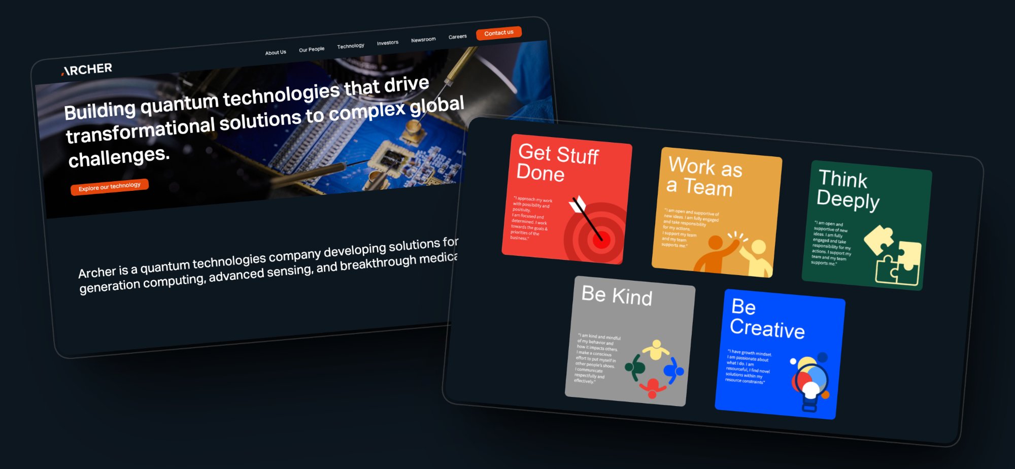 Archer Materials website